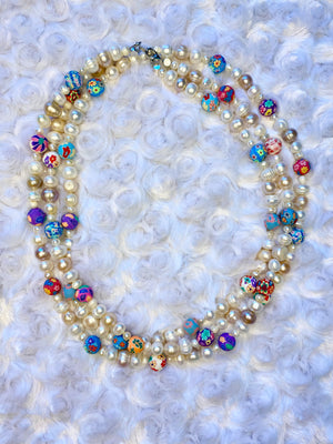 Flower Power Pearl Necklace